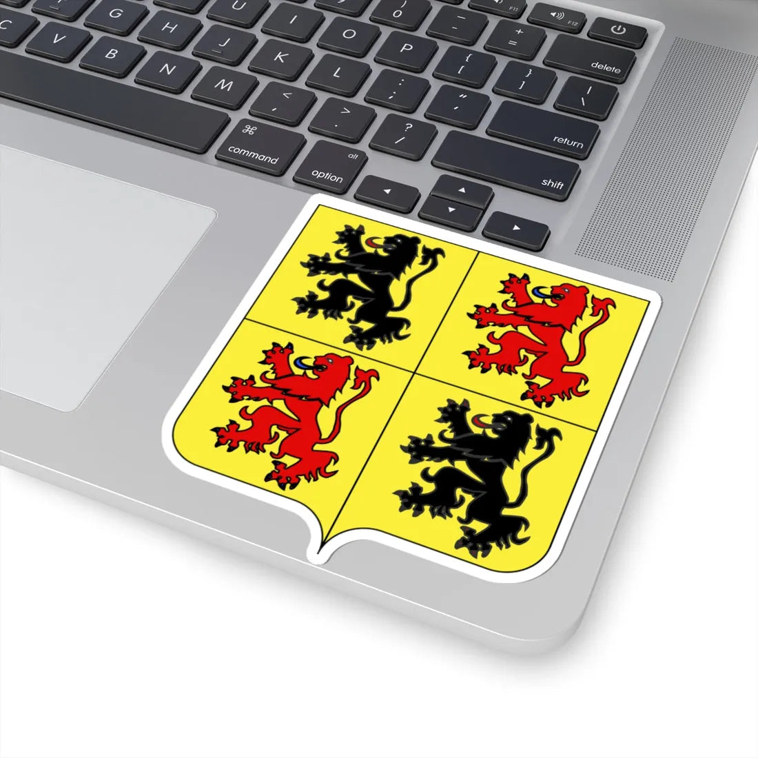 Héraldique Province BE Hainaut (Belgium) (Coat of Arms) STICKER Vinyl Kiss-Cut Decal - The Sticker Space
