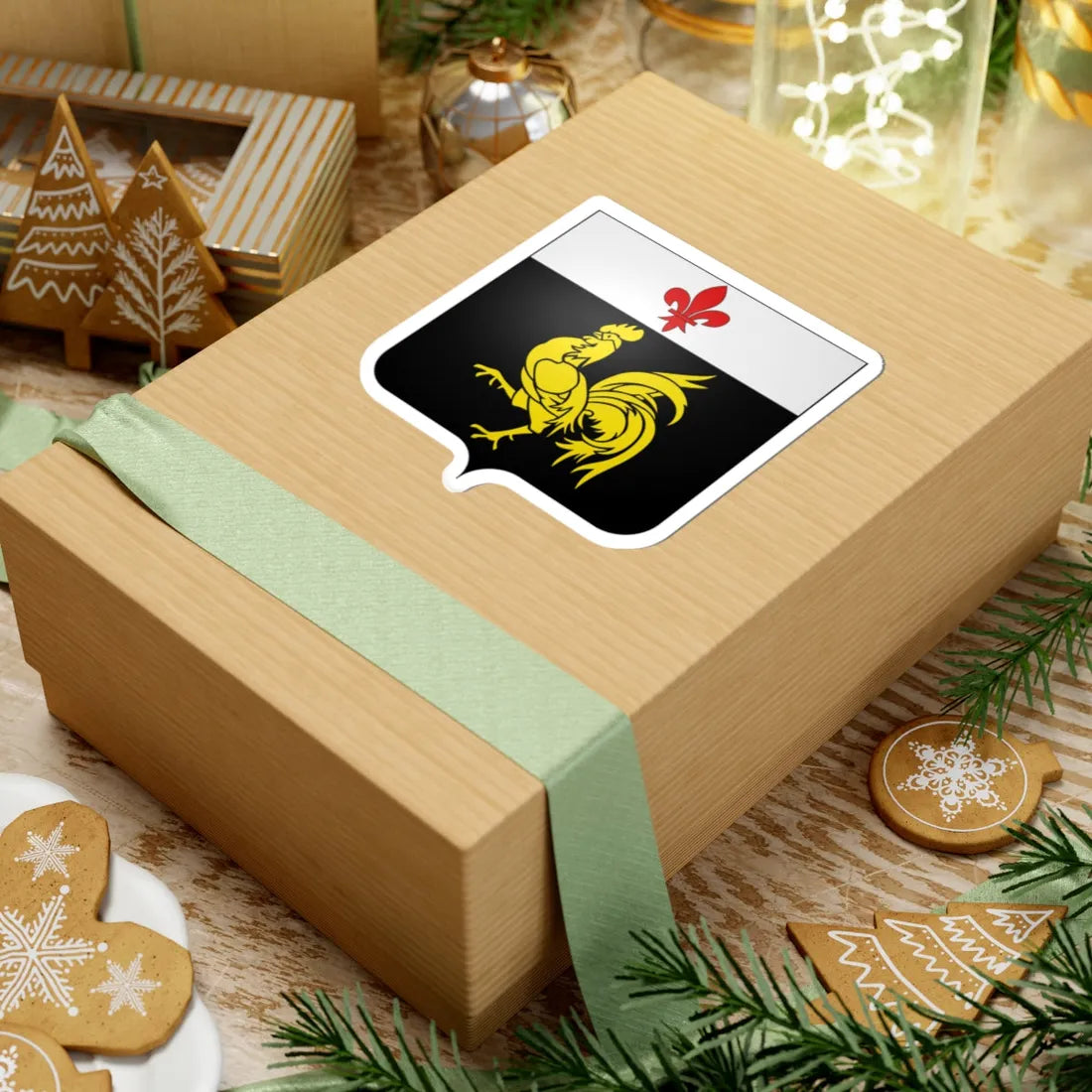 Héraldique Ville BE Charleroi 1995 (Belgium) (Coat of Arms) STICKER Vinyl Kiss-Cut Decal - The Sticker Space