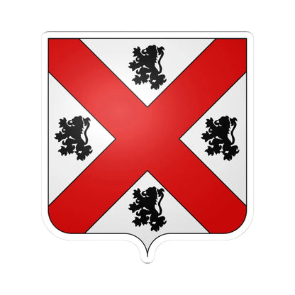 Héraldique Ville be Seraing (Belgium) (Coat of Arms) STICKER Vinyl Kiss-Cut Decal 3 Inch White - The Sticker Space