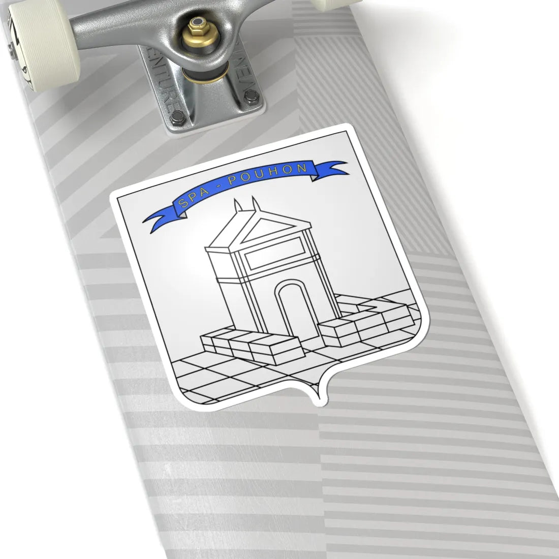 Héraldique Ville BE Spa (Belgium) (Coat of Arms) STICKER Vinyl Kiss-Cut Decal - The Sticker Space