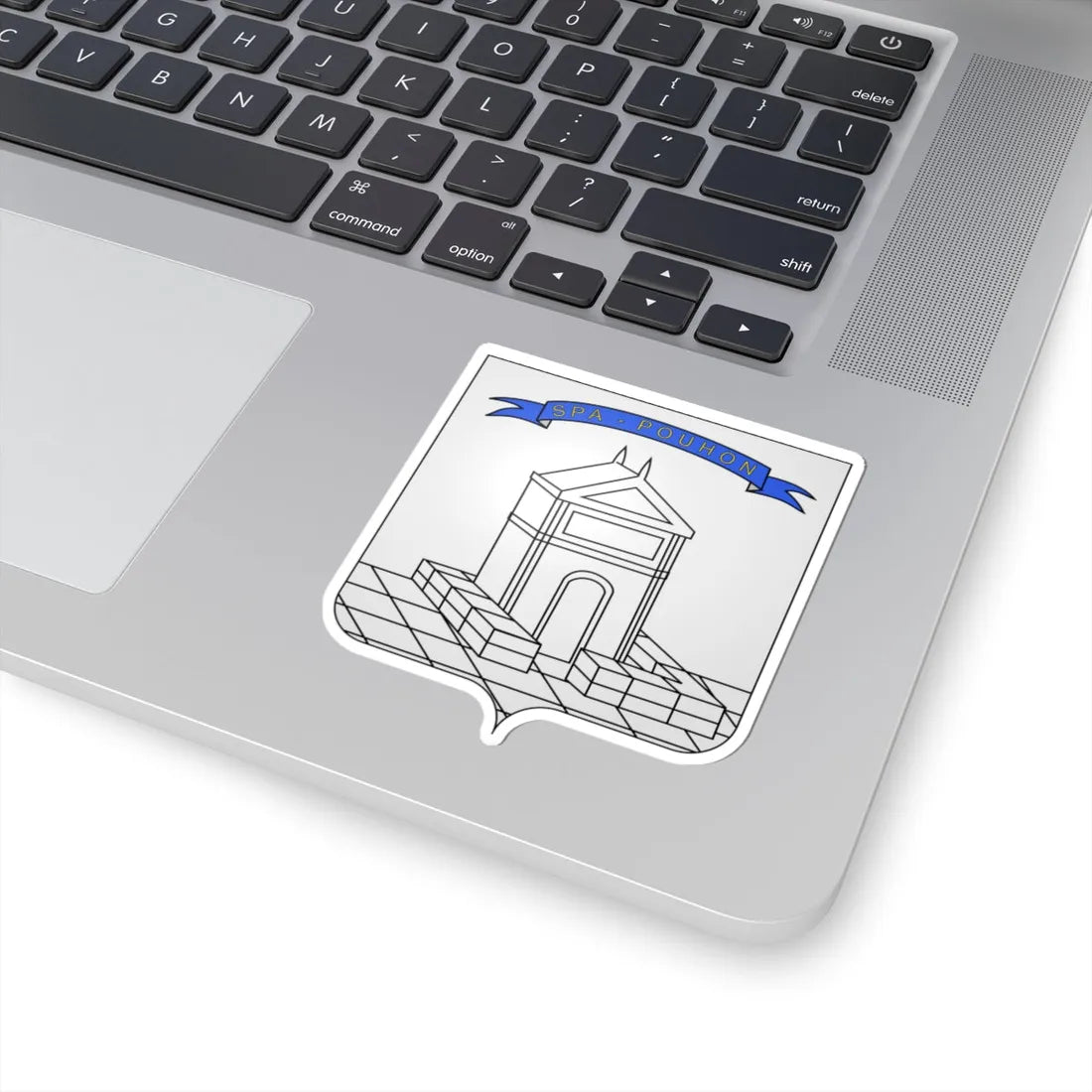 Héraldique Ville BE Spa (Belgium) (Coat of Arms) STICKER Vinyl Kiss-Cut Decal - The Sticker Space
