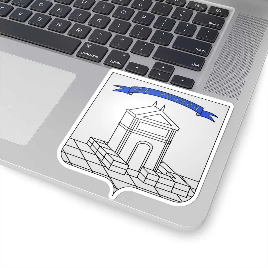 Héraldique Ville BE Spa (Belgium) (Coat of Arms) STICKER Vinyl Kiss-Cut Decal - The Sticker Space