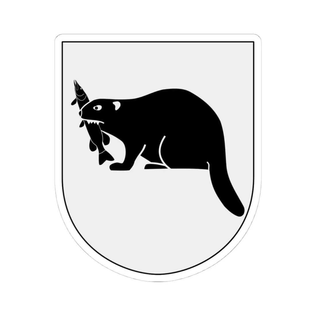 Härnösand vapen (Sweden) (Coat of Arms) STICKER Vinyl Kiss-Cut Decal 4 Inch White - The Sticker Space