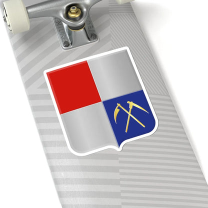 Héron wapen (Belgium) (Coat of Arms) STICKER Vinyl Kiss-Cut Decal - The Sticker Space