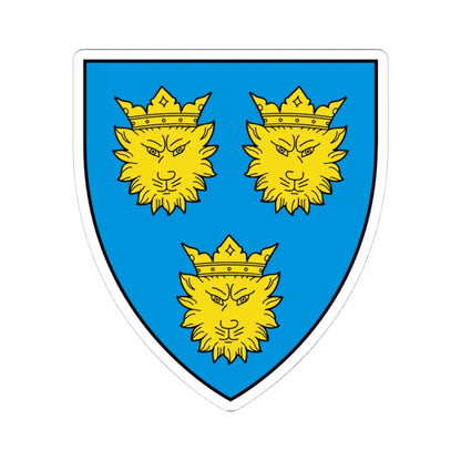 HRV Dalmatia COA (Croatia) (Coat of Arms) STICKER Vinyl Kiss-Cut Decal 4 Inch White - The Sticker Space