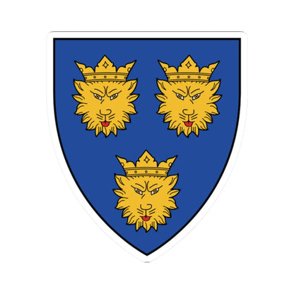 HRV Dalmatia COA langued gules (Croatia) (Coat of Arms) STICKER Vinyl Kiss-Cut Decal 2 Inch White - The Sticker Space