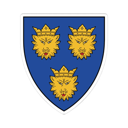 HRV Dalmatia COA langued gules (Croatia) (Coat of Arms) STICKER Vinyl Kiss-Cut Decal 4 Inch White - The Sticker Space