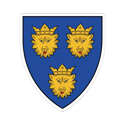 HRV Dalmatia COA langued gules (Croatia) (Coat of Arms) STICKER Vinyl Kiss-Cut Decal 6 Inch White - The Sticker Space