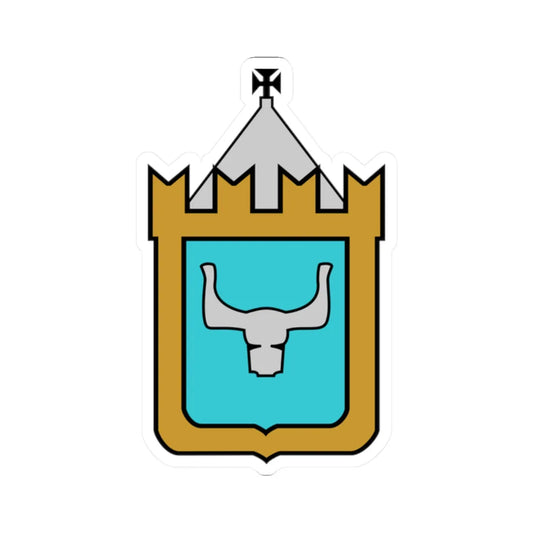 HRV Hum COA (Croatia) (Coat of Arms) STICKER Vinyl Kiss-Cut Decal 2 Inch White - The Sticker Space