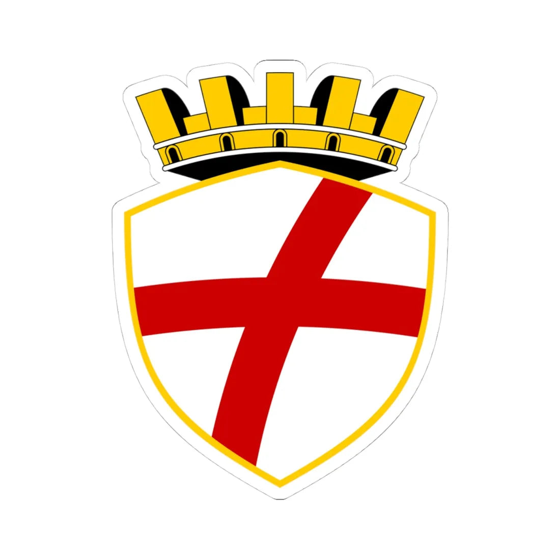 HRV Rovinj COA (Croatia) (Coat of Arms) STICKER Vinyl Kiss-Cut Decal 4 Inch White - The Sticker Space