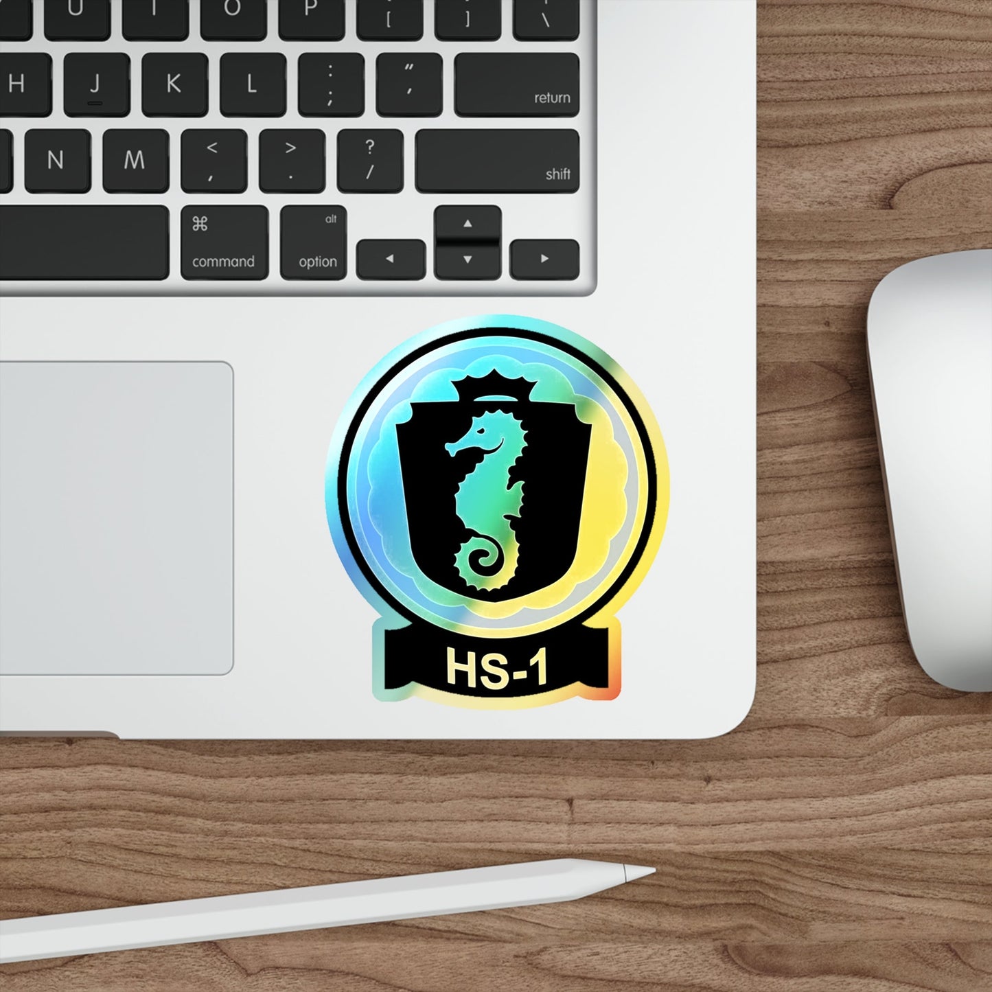 HS 1 Helicopter Anti Submarine Squadron 1 (U.S. Navy) Holographic STICKER Die-Cut Vinyl Decal-The Sticker Space