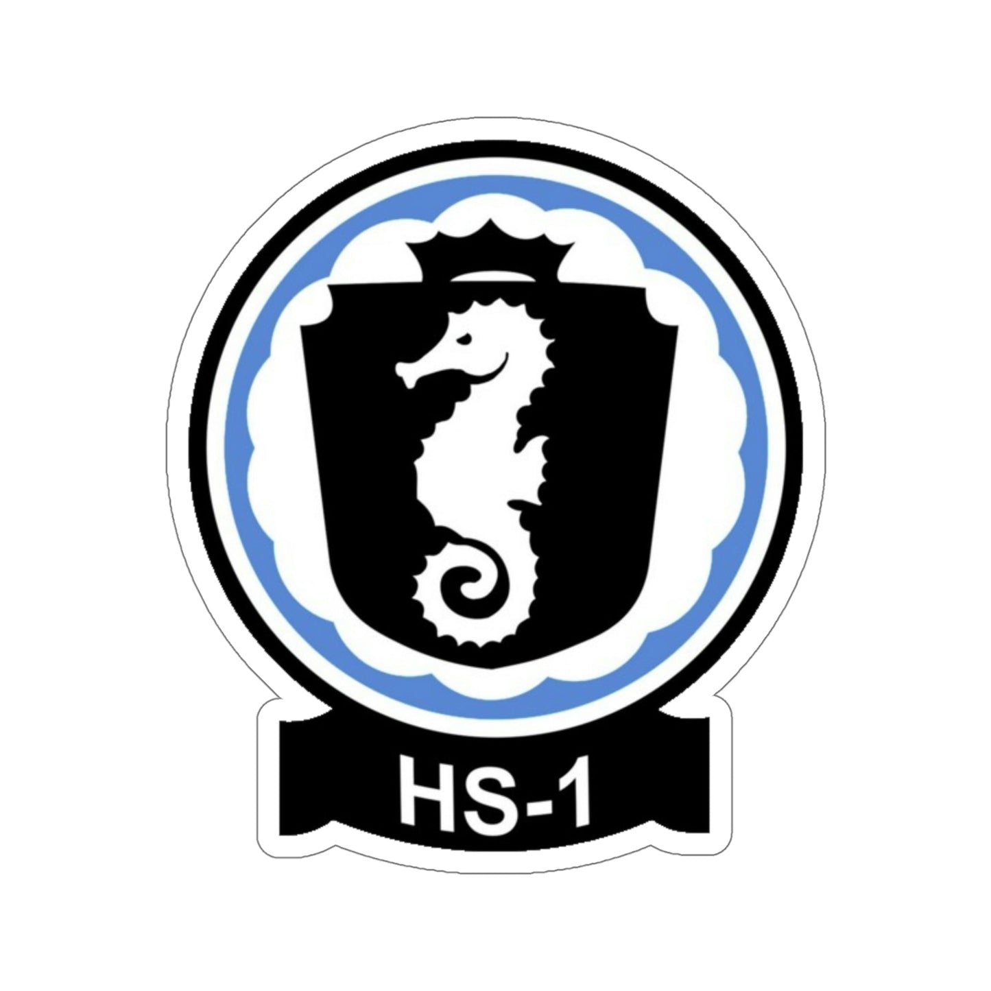 HS 1 Helicopter Anti Submarine Squadron 1 (U.S. Navy) STICKER Vinyl Die-Cut Decal-6 Inch-The Sticker Space