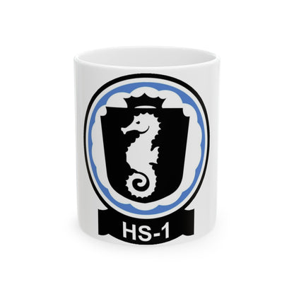 HS 1 Helicopter Anti Submarine Squadron 1 (U.S. Navy) White Coffee Mug-11oz-The Sticker Space