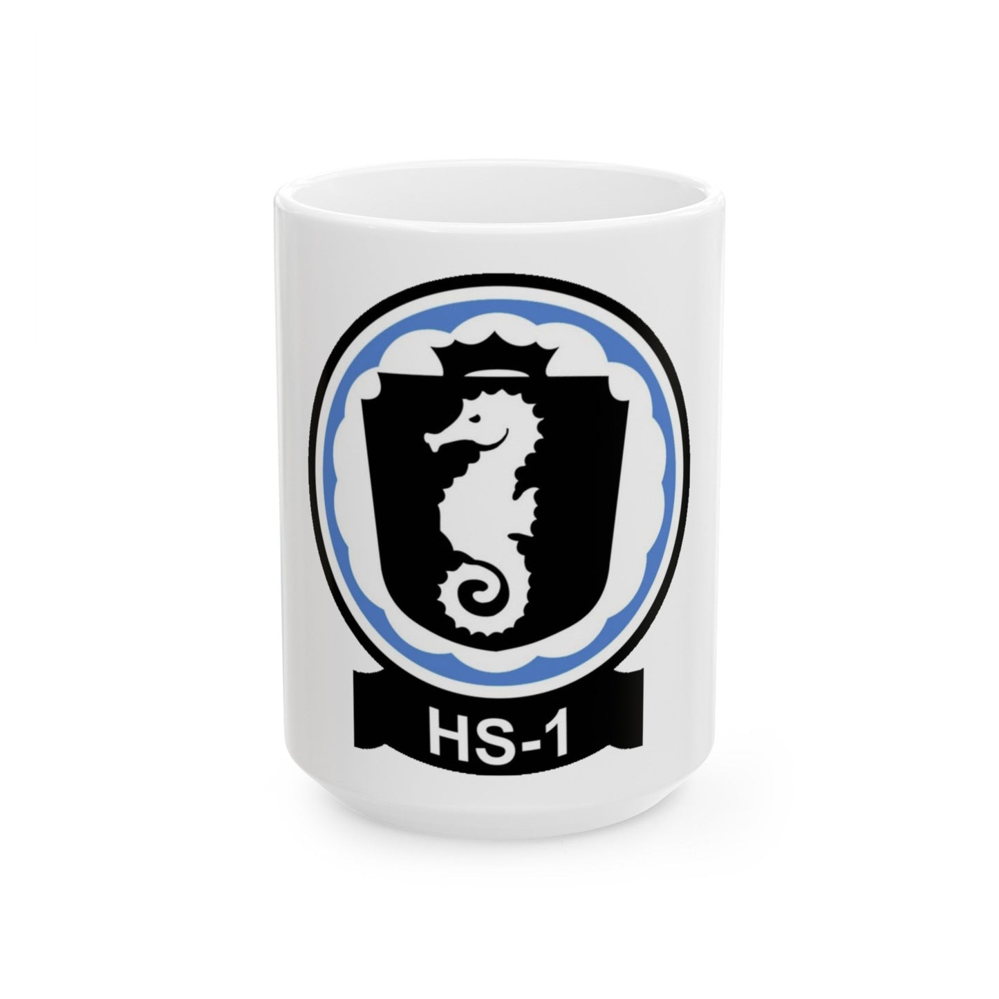 HS 1 Helicopter Anti Submarine Squadron 1 (U.S. Navy) White Coffee Mug-15oz-The Sticker Space