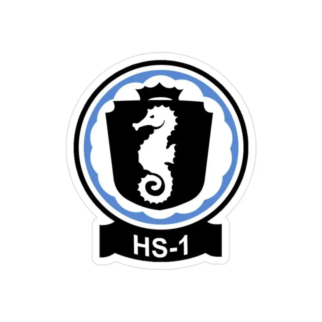 HS 1 Helicopter Anti Submarine Squadron 1 (U.S. Navy) Transparent STICKER Die-Cut Vinyl Decal 2 Inch Transparent - The Sticker Space