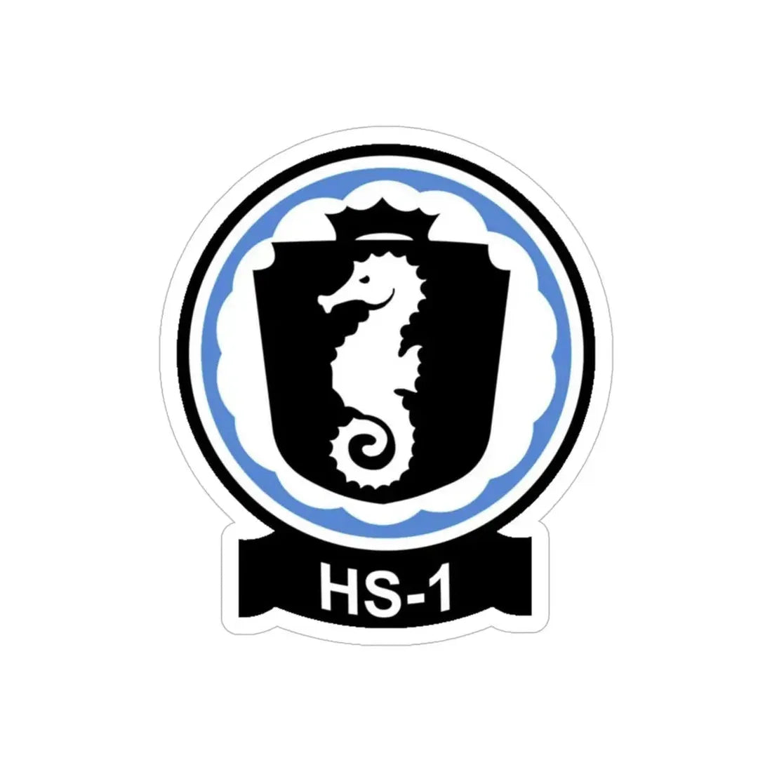 HS 1 Helicopter Anti Submarine Squadron 1 (U.S. Navy) Transparent STICKER Die-Cut Vinyl Decal 6 Inch Transparent - The Sticker Space