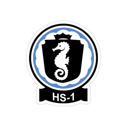 HS 1 Helicopter Anti Submarine Squadron 1 (U.S. Navy) Transparent STICKER Die-Cut Vinyl Decal 6 Inch Transparent - The Sticker Space
