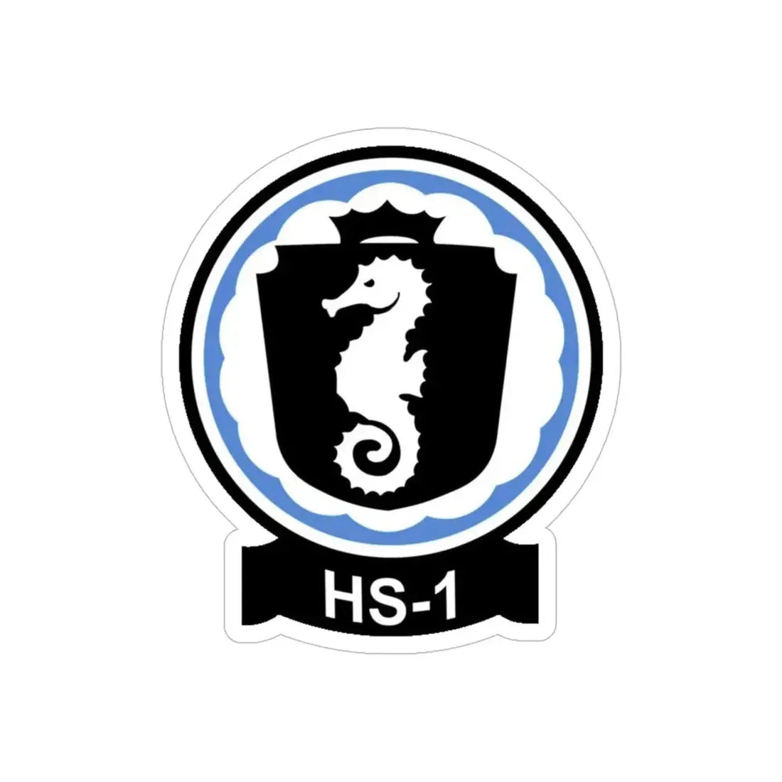 HS 1 Helicopter Anti Submarine Squadron 1 (U.S. Navy) Transparent STICKER Die-Cut Vinyl Decal - The Sticker Space