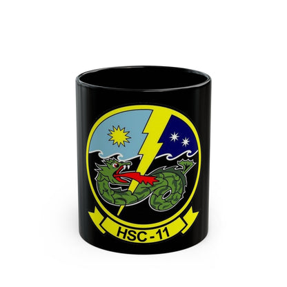 HSC 11 Helicopter Sea Combat Squadron 11 (U.S. Navy) Black Coffee Mug-11oz-The Sticker Space