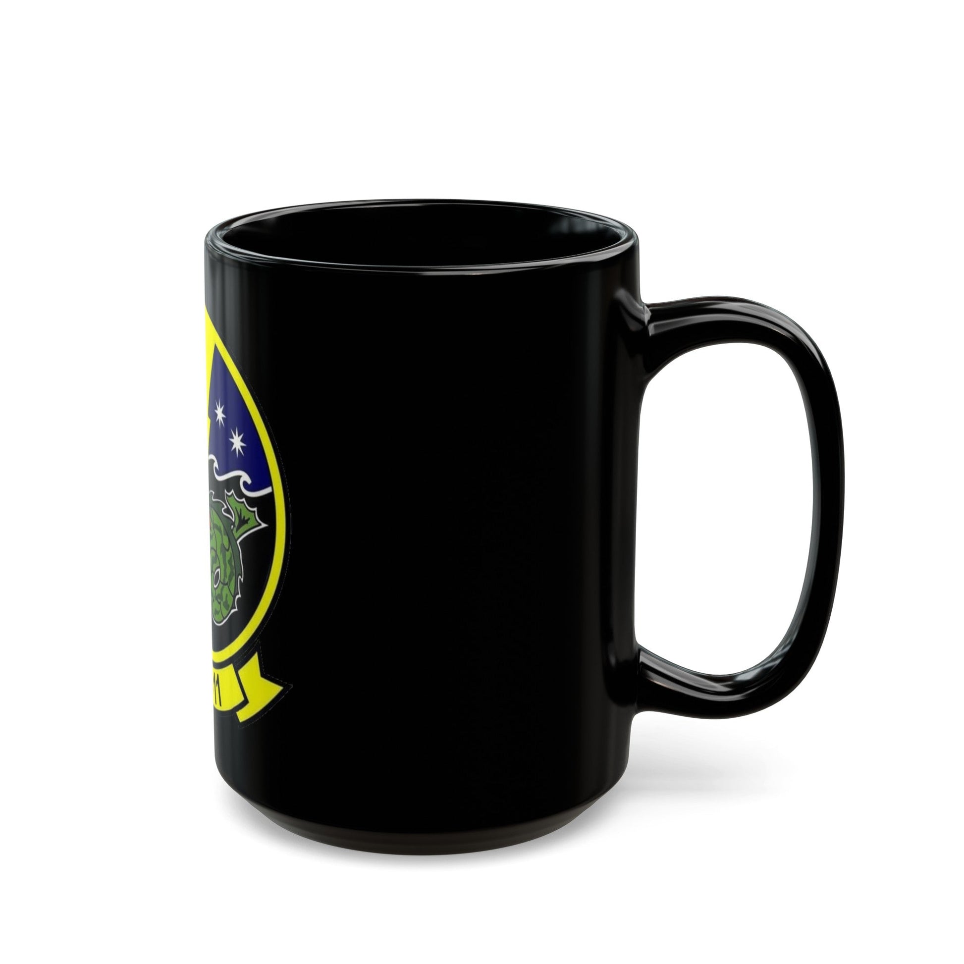 HSC 11 Helicopter Sea Combat Squadron 11 (U.S. Navy) Black Coffee Mug-The Sticker Space