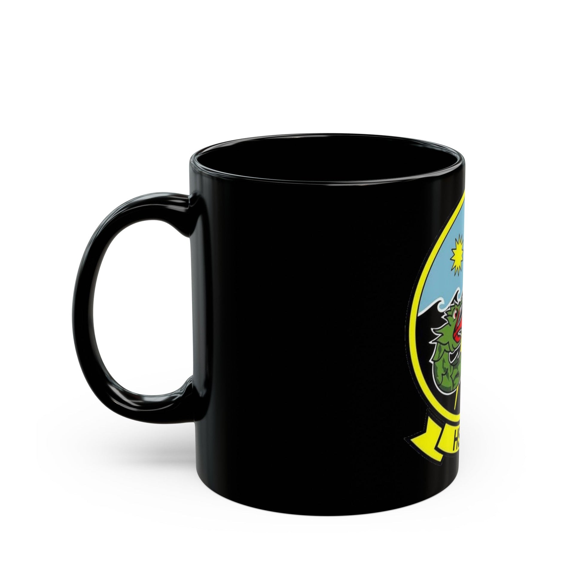 HSC 11 Helicopter Sea Combat Squadron 11 (U.S. Navy) Black Coffee Mug-The Sticker Space