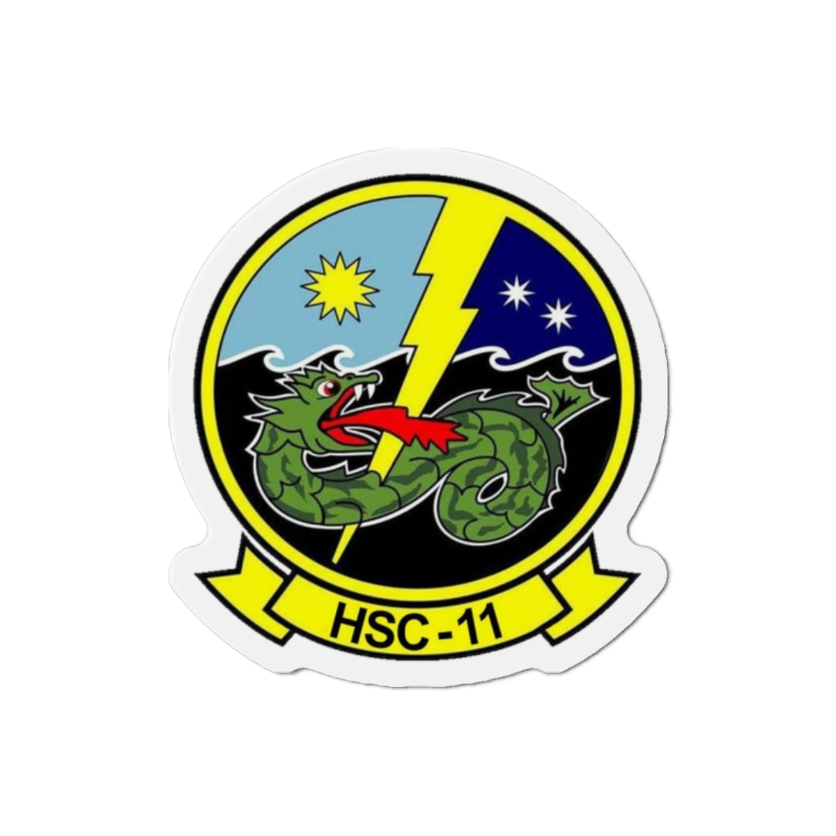 HSC 11 Helicopter Sea Combat Squadron 11 (U.S. Navy) Die-Cut Magnet-2" x 2"-The Sticker Space