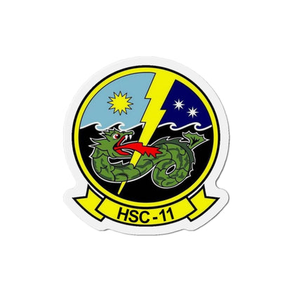 HSC 11 Helicopter Sea Combat Squadron 11 (U.S. Navy) Die-Cut Magnet-3" x 3"-The Sticker Space