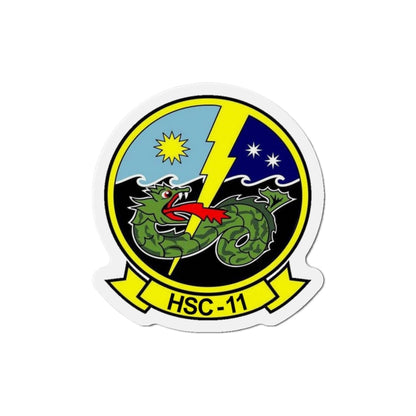 HSC 11 Helicopter Sea Combat Squadron 11 (U.S. Navy) Die-Cut Magnet-4" x 4"-The Sticker Space