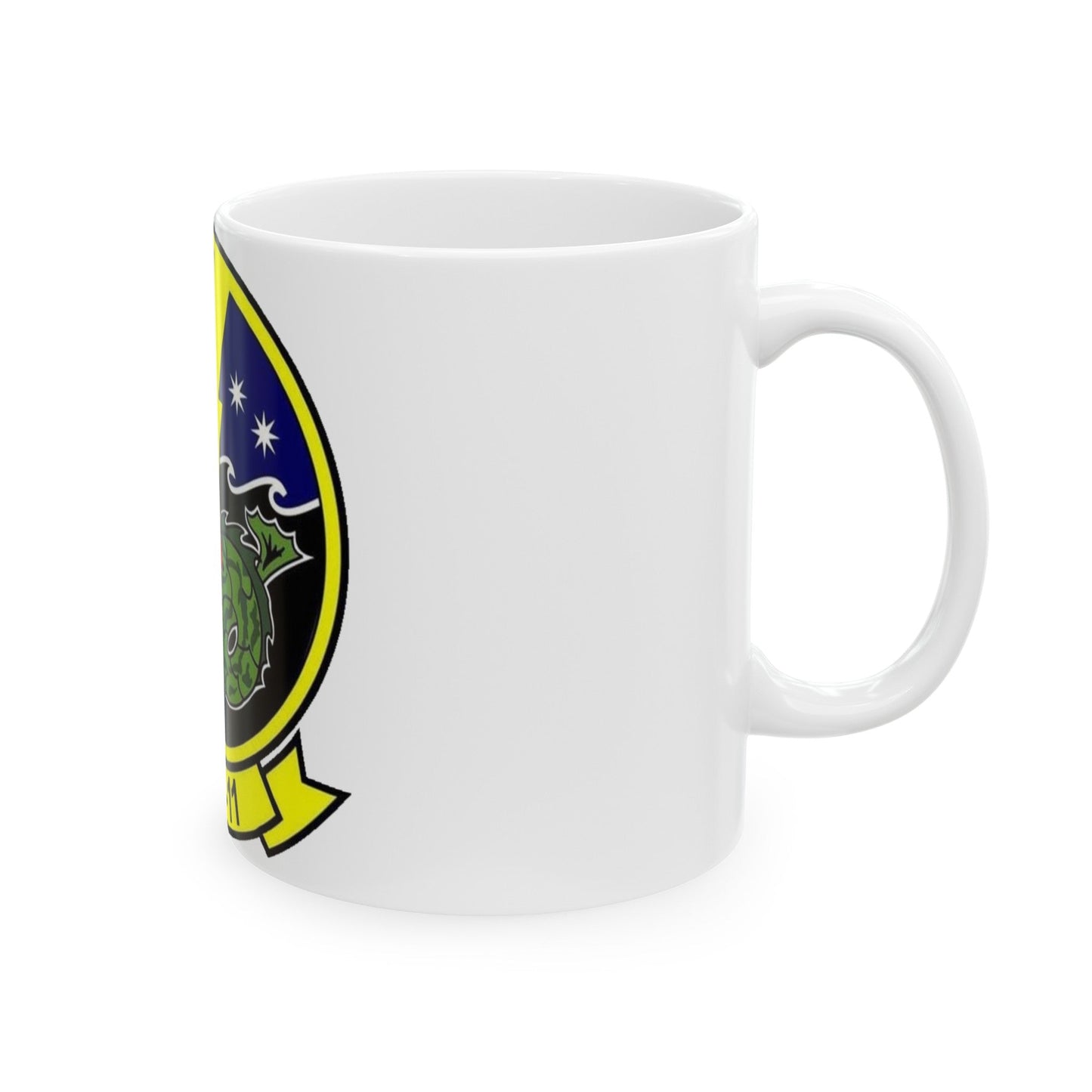 HSC 11 Helicopter Sea Combat Squadron 11 (U.S. Navy) White Coffee Mug-The Sticker Space