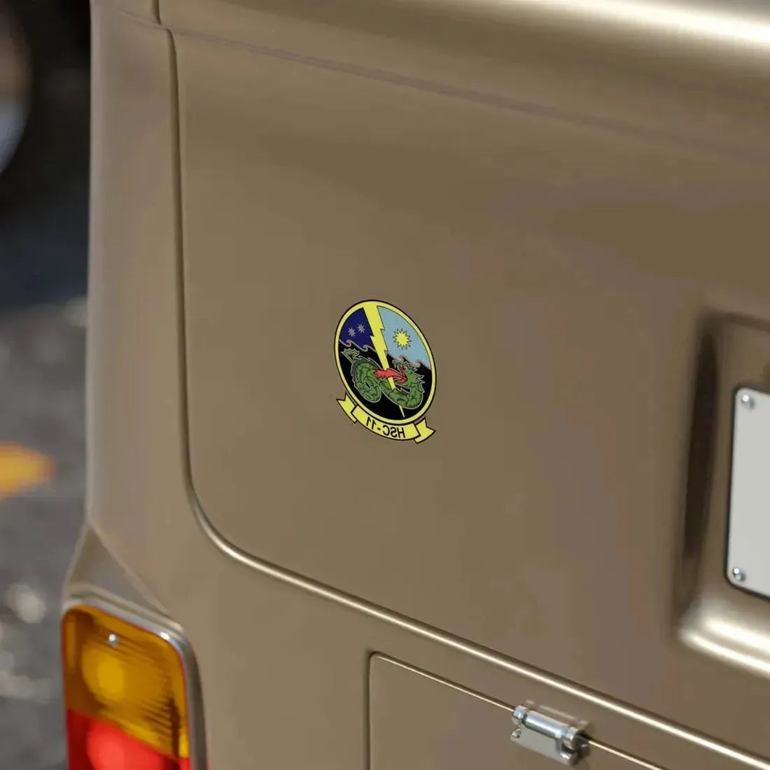 HSC 11 Helicopter Sea Combat Squadron 11 (U.S. Navy) REVERSE PRINT Transparent Die-Cut STICKER - The Sticker Space