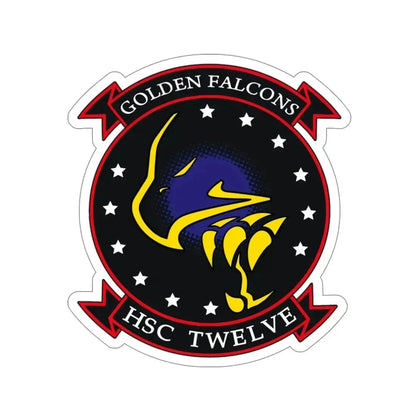 HSC 12 Golden Falcons (U.S. Navy) STICKER Vinyl Die-Cut Decal - The Sticker Space
