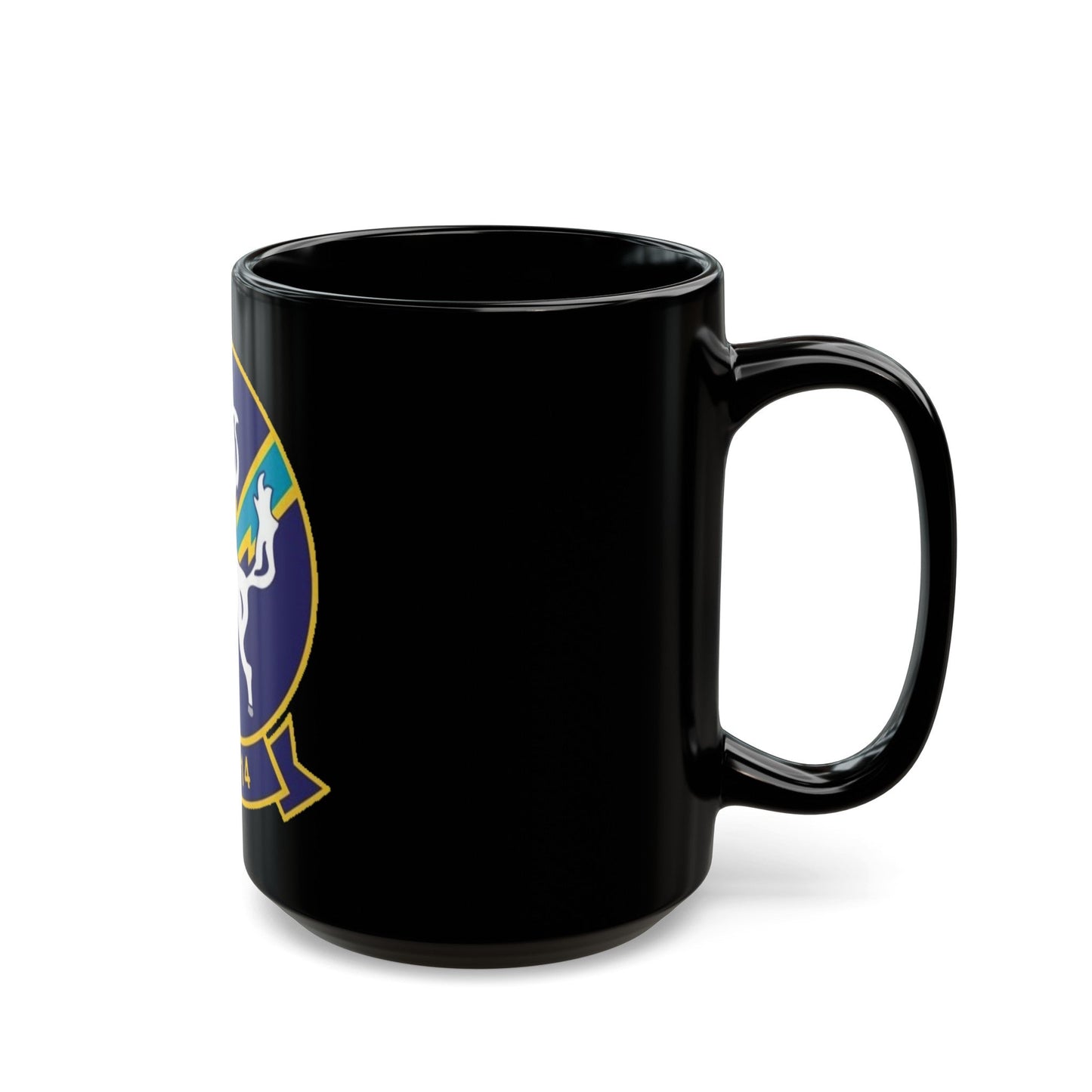 HSC 14 (U.S. Navy) Black Coffee Mug-The Sticker Space