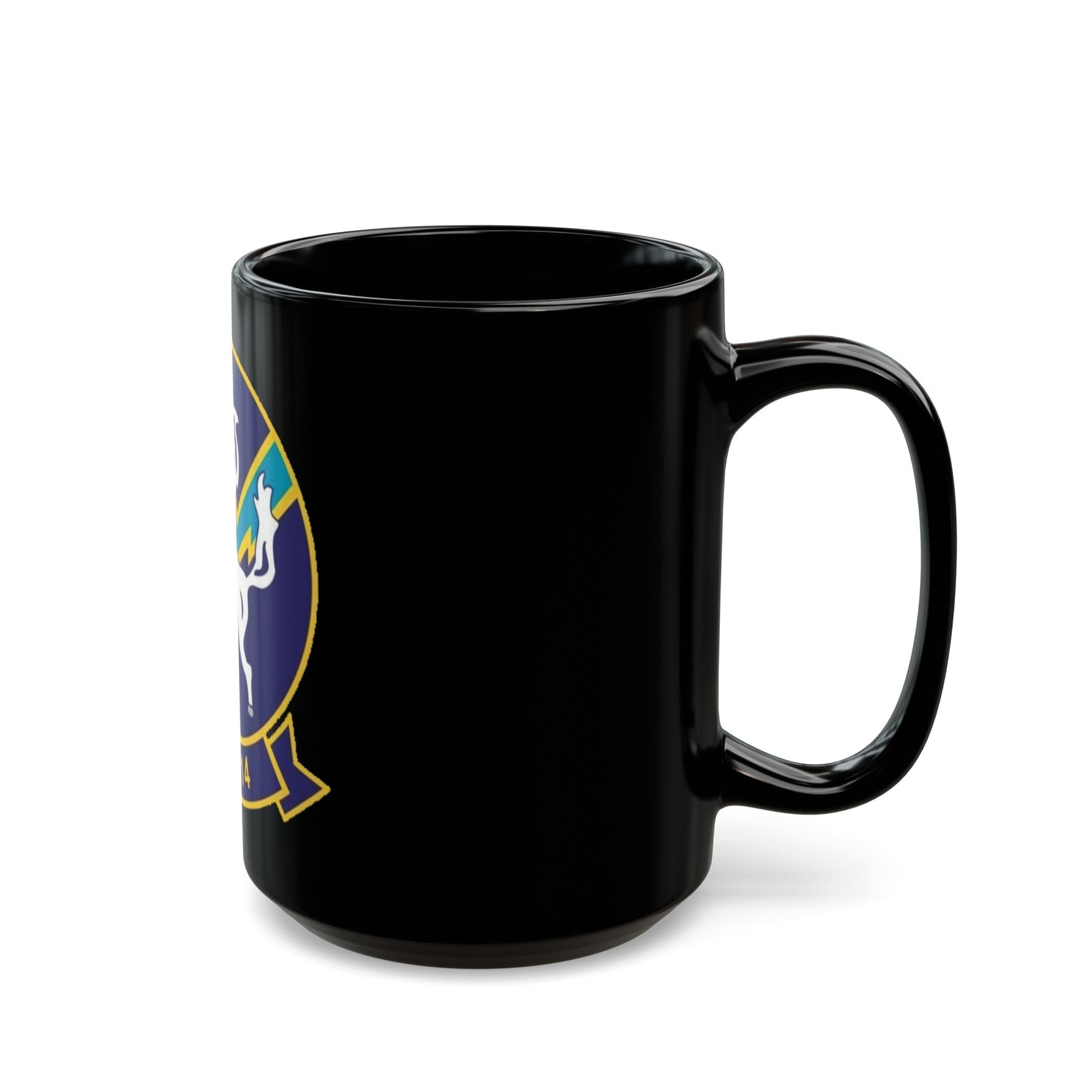 HSC 14 (U.S. Navy) Black Coffee Mug-The Sticker Space