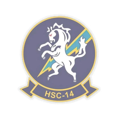 HSC 14 (U.S. Navy) STICKER Vinyl Kiss-Cut Decal 3 Inch Transparent - The Sticker Space