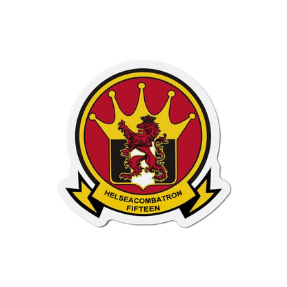 HSC 15 Helicopter Sea Combat Squadron 15 ‘Red Lions’ (U.S. Navy) Die-Cut Magnet-4" x 4"-The Sticker Space