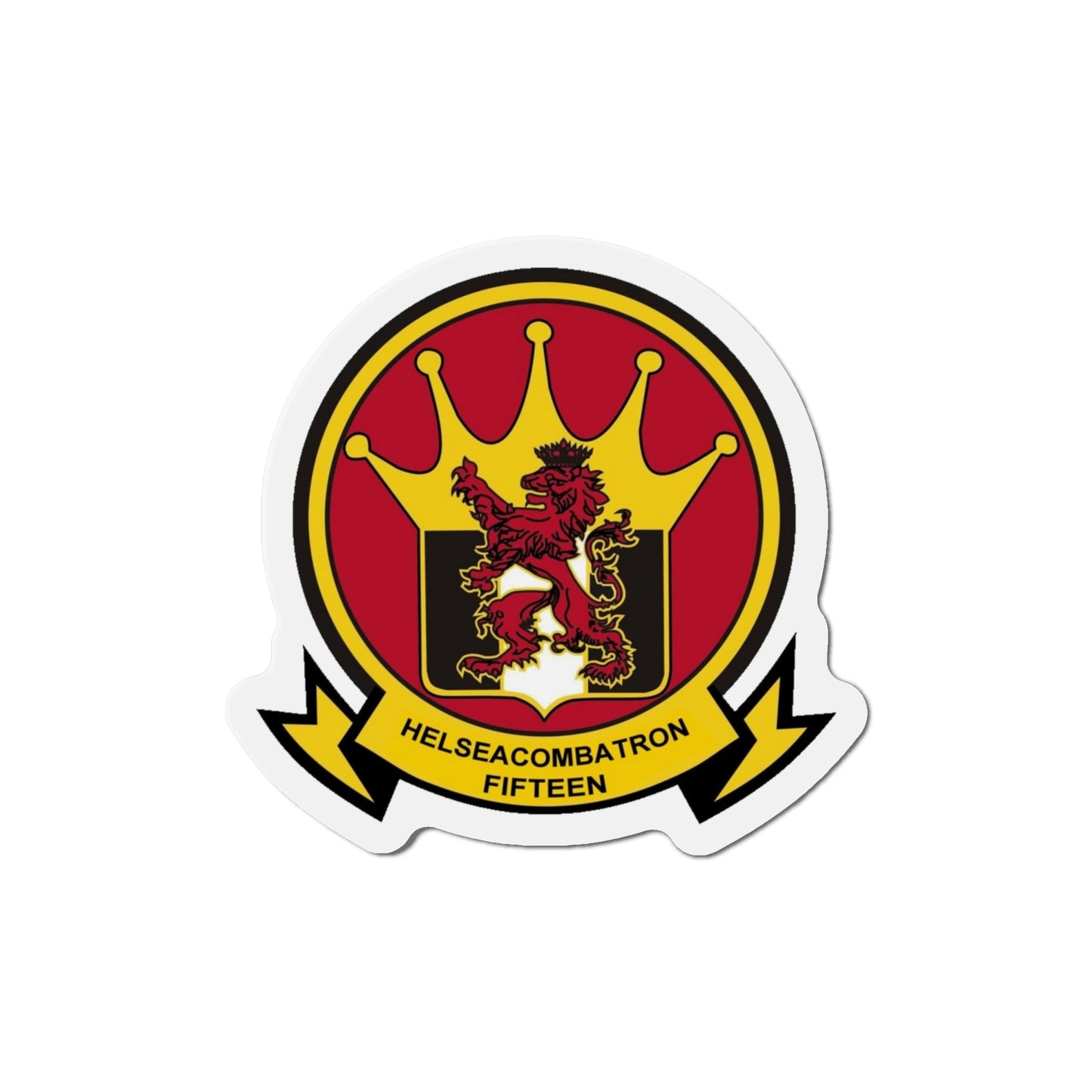 HSC 15 Helicopter Sea Combat Squadron 15 ‘Red Lions’ (U.S. Navy) Die-Cut Magnet-6 × 6"-The Sticker Space