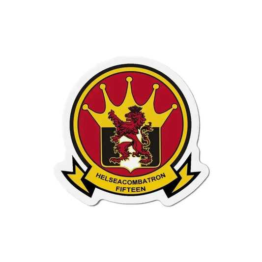 HSC 15 Helicopter Sea Combat Squadron 15 ‘Red Lions’ (U.S. Navy) Refrigerator Magnet 5 Inch - The Sticker Space