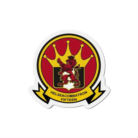 HSC 15 Helicopter Sea Combat Squadron 15 ‘Red Lions’ (U.S. Navy) Refrigerator Magnet 5 Inch - The Sticker Space