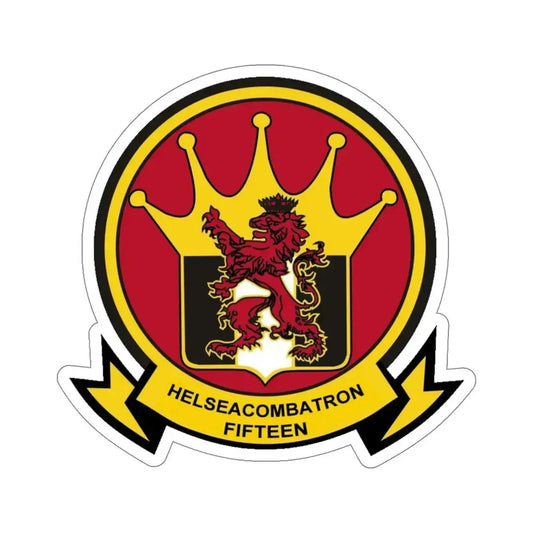 HSC 15 Helicopter Sea Combat Squadron 15 ‘Red Lions’ (U.S. Navy) STICKER Vinyl Die-Cut Decal 6 Inch - The Sticker Space