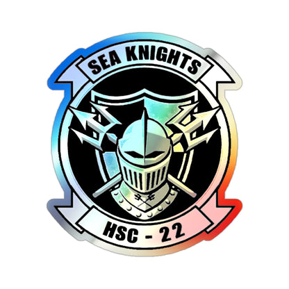 HSC 22 (U.S. Navy) Holographic STICKER Die-Cut Vinyl Decal-2 Inch-The Sticker Space