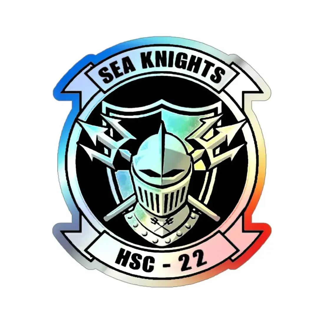 HSC 22 (U.S. Navy) Holographic STICKER Die-Cut Vinyl Decal - The Sticker Space