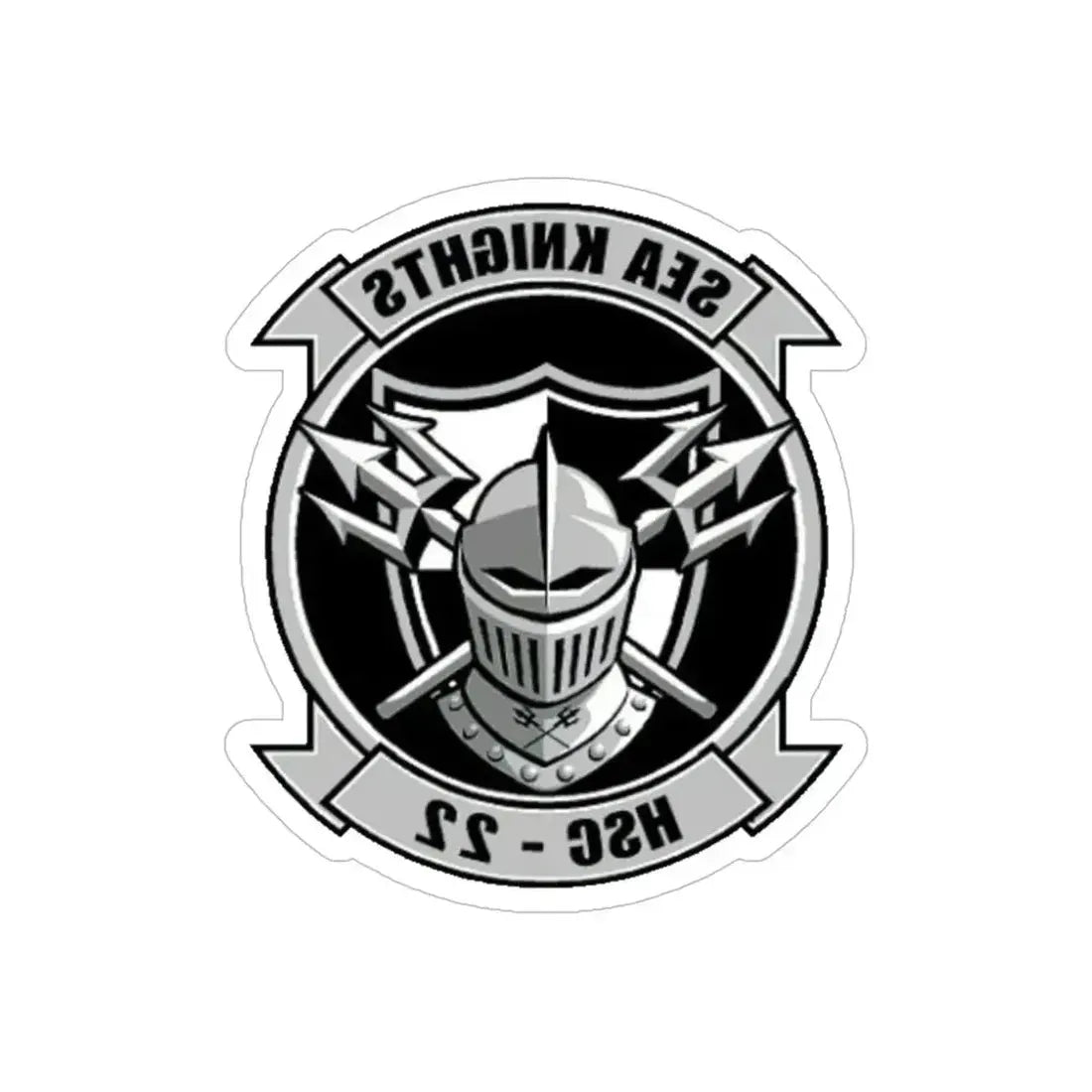 HSC 22 (U.S. Navy) REVERSE PRINT Transparent Die-Cut STICKER - The Sticker Space