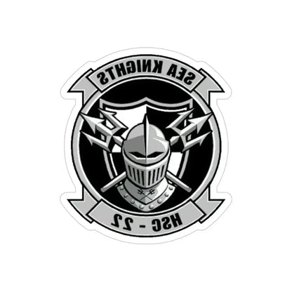 HSC 22 (U.S. Navy) REVERSE PRINT Transparent Die-Cut STICKER - The Sticker Space