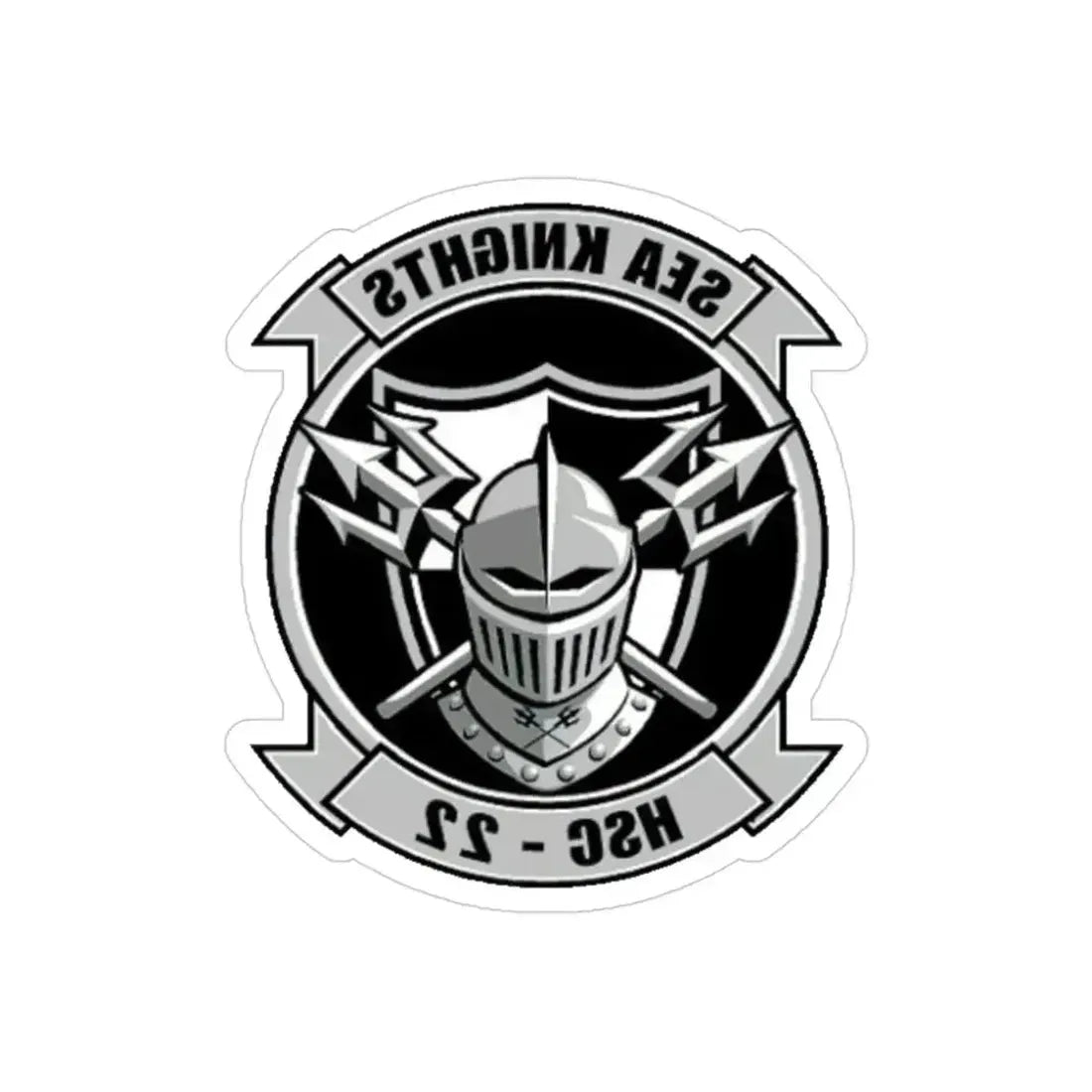 HSC 22 (U.S. Navy) REVERSE PRINT Transparent Die-Cut STICKER - The Sticker Space