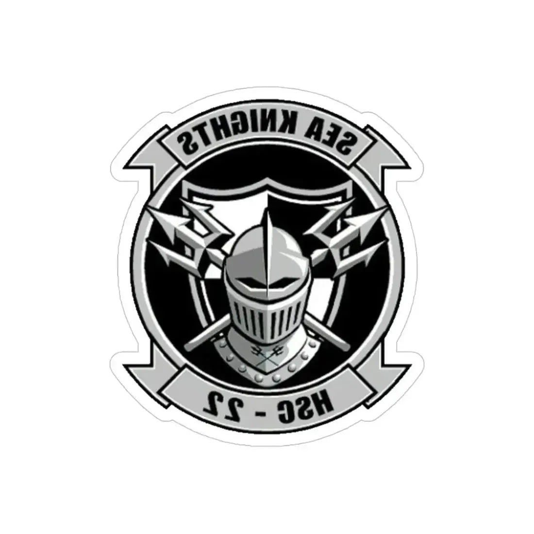 HSC 22 (U.S. Navy) REVERSE PRINT Transparent Die-Cut STICKER - The Sticker Space