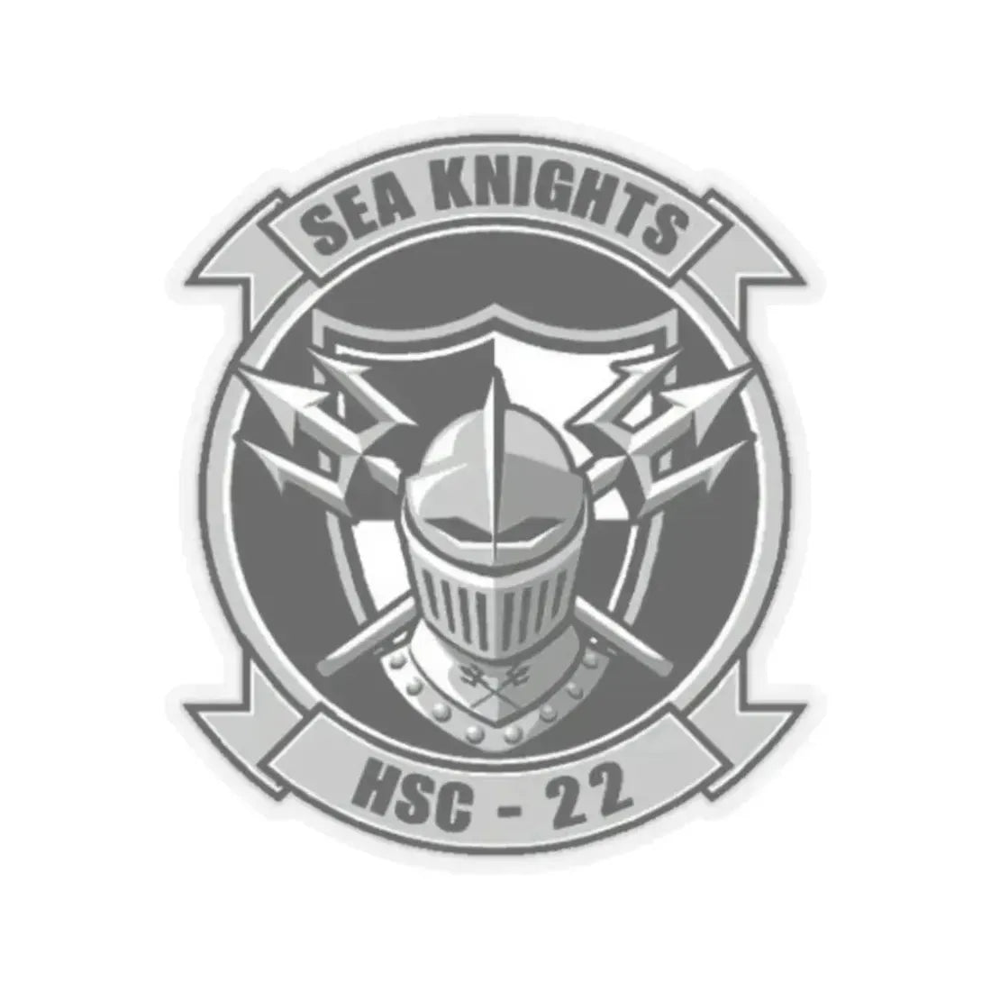 HSC 22 (U.S. Navy) STICKER Vinyl Kiss-Cut Decal 2 Inch Transparent - The Sticker Space