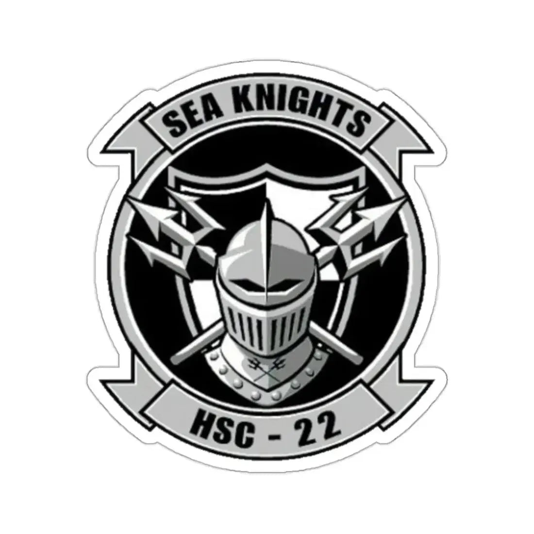HSC 22 (U.S. Navy) STICKER Vinyl Kiss-Cut Decal 2 Inch White - The Sticker Space
