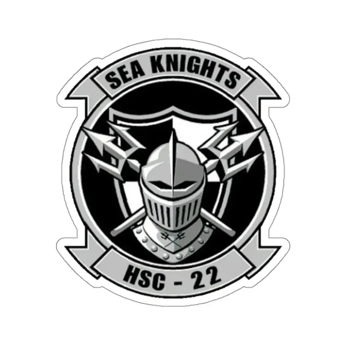 HSC 22 (U.S. Navy) STICKER Vinyl Kiss-Cut Decal 3 Inch White - The Sticker Space