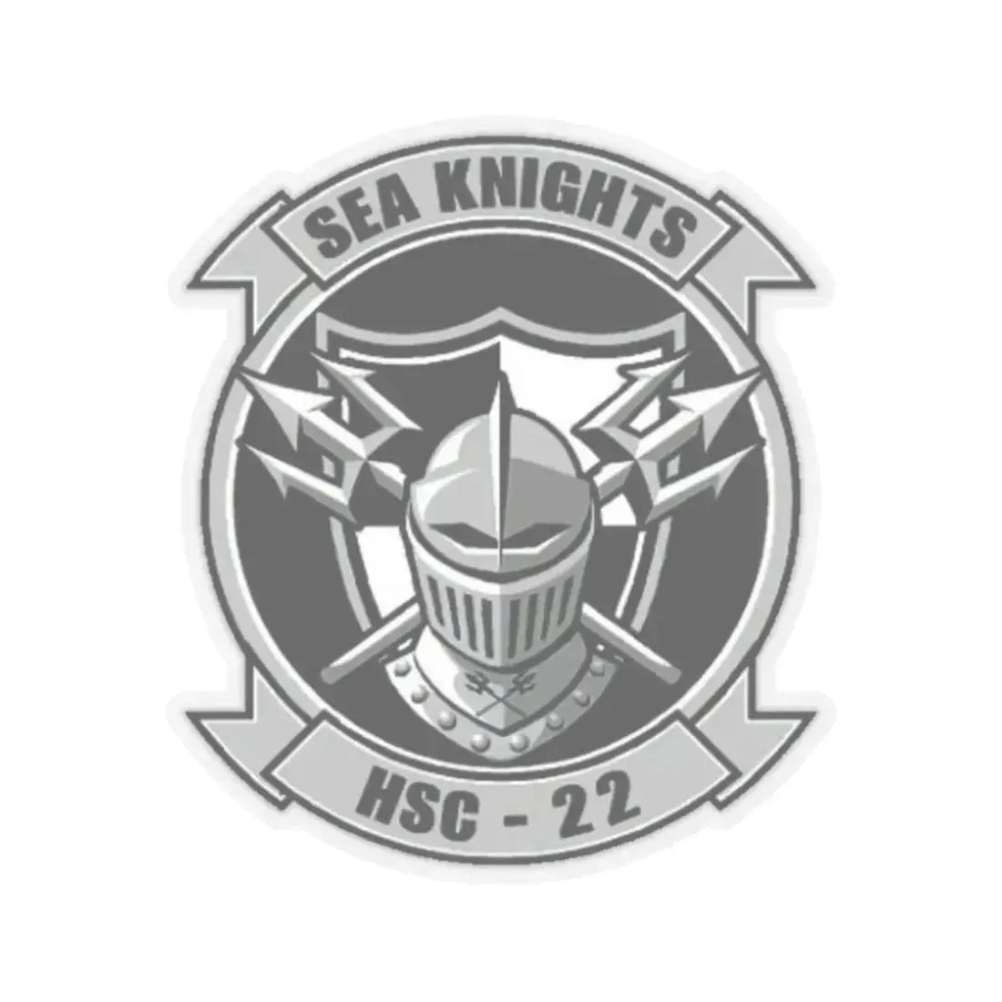 HSC 22 (U.S. Navy) STICKER Vinyl Kiss-Cut Decal 4 Inch Transparent - The Sticker Space