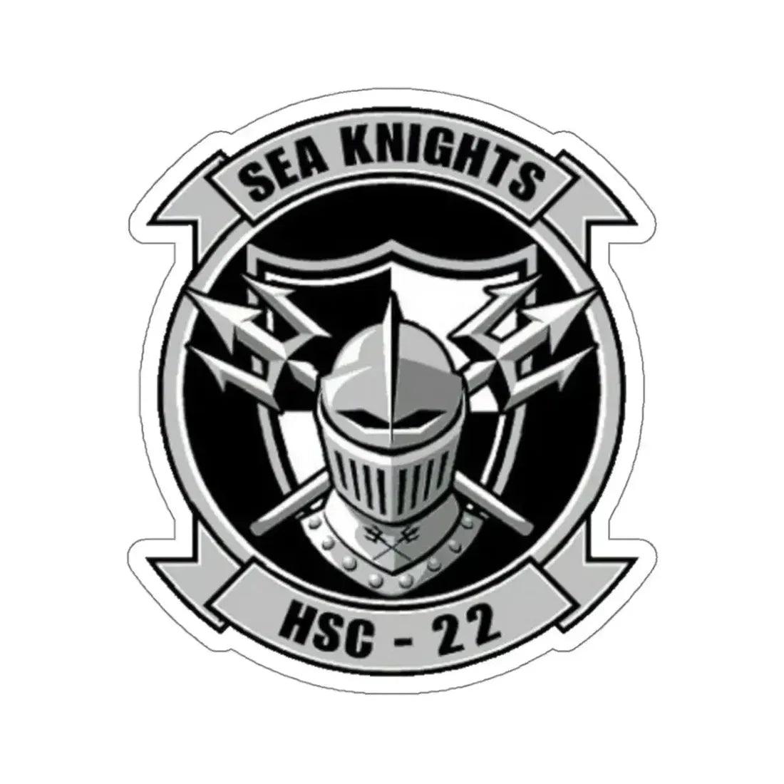 HSC 22 (U.S. Navy) STICKER Vinyl Kiss-Cut Decal 4 Inch White - The Sticker Space